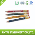 OEM Wooden Mini Pencil with Eraser for Kids/Students